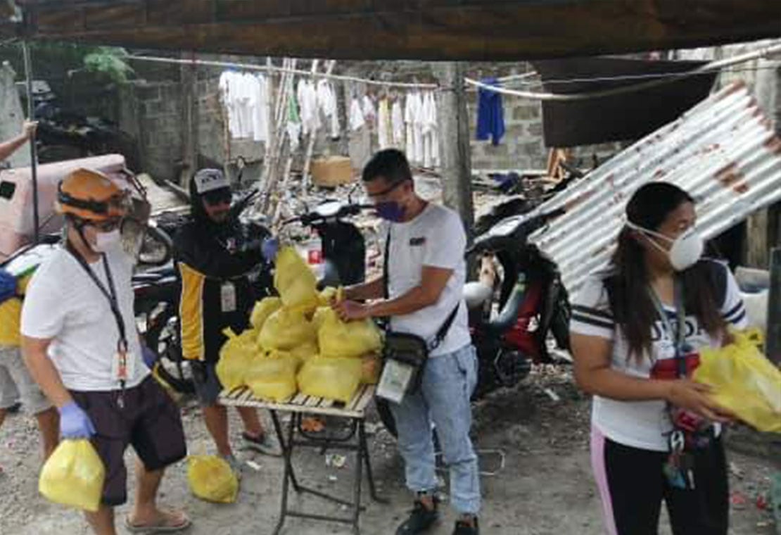 Helping in the Philippines